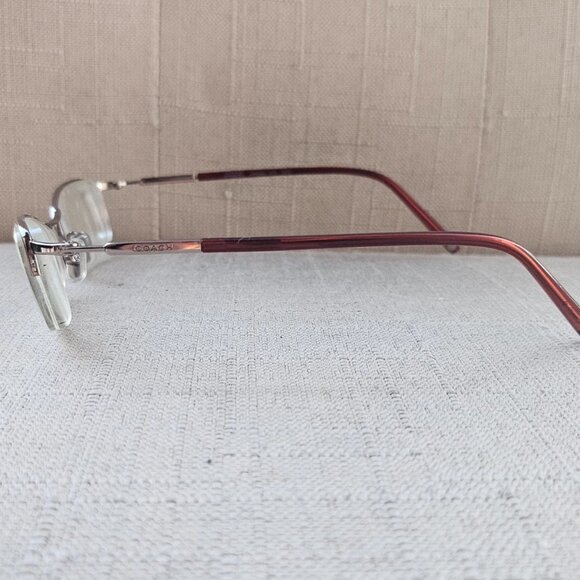 Coach Women Eyeglasses HANNAH 105 SAND Half Rim Glasses 50[]17 135 Eye Wear - Picture 8 of 12